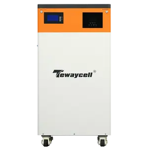 Tewaycell Off Grid Power wall 51.2V 200Ah 10kwh Built in 5kw inverter for Solar Home Energy Storage System