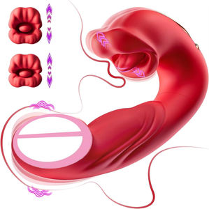 <span class=keywords><strong>Vibrator</strong></span> <span class=keywords><strong>G</strong></span>-<span class=keywords><strong>Spot</strong></span> USB Wanita Gelances, Kenikmatan Intens, Stimulasi Klitoris dengan Hisapan & Jilatan, Mainan Mulut, Penggigit Bibir, Orgasme, <span class=keywords><strong>Vibrator</strong></span> Rose - Product Image 1