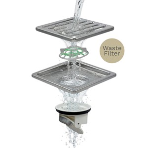 Drain de plancher à sens unique avec couvercle à motif de pièce TongBao - Product Image 4