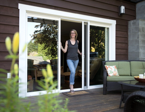 Moustiquaire invisible <span class=keywords><strong>enroulable</strong></span> abordable pour portes et fenêtres, moustiquaire coulissante moderne rétractable - Product Image 2