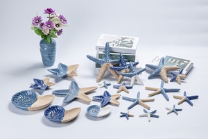 Candelabro <span class=keywords><strong>de</strong></span> cerámica personalizado <span class=keywords><strong>para</strong></span> la decoración del hogar, caracola <span class=keywords><strong>de</strong></span> vida marina <span class=keywords><strong>de</strong></span> verano y <span class=keywords><strong>caracol</strong></span> marino, serie mediterránea, portavelas - Product Image 5