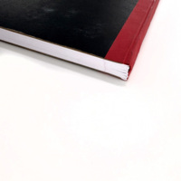Sudáfrica Venta caliente 288 páginas Libro de mostrador de tapa dura A4 Finint & Margin 3 Quire Cuaderno negro con cinta roja