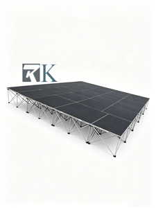 Plateforme de scène portable antidérapante en aluminium pour événements musicaux, facile à installer, utilisable en intérieur et en extérieur - Product Image 2