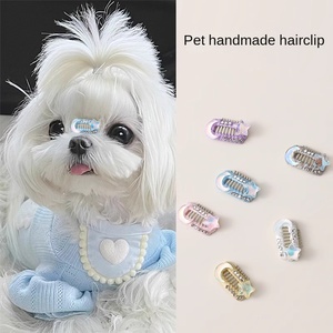 Fermaglio per capelli in resina fatto a mano per cani di piccola taglia (Maltese, Yorkshire Terrier, Poodle/Bichon Frise) - Per naso e toelettatura animali - Product Image 2