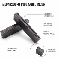 MGMN200-G Indexierbare Hartmetall-Einsätze für 2 mm Abstechungen und Nutenbearbeitung auf CNC-Drehmaschinen