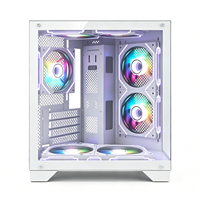 Boîtier PC Mini Tour M-ATX Populaire et Économique pour Gaming, Prend en Charge le Refroidissement Liquide 360mm, 9 Emplacements pour Ventilateurs, Panneau Latéral en Verre Trempé
