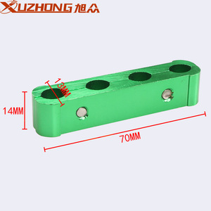 Separador de cables de bujía de aluminio Xuzhong 70mm x 14mm x 13mm para retén de cable de encendido - Product Image 1