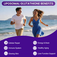 Boisson solide au L-Glutathion avec PQQ et CoQ10, favorise la santé mitochondriale et la vitalité cellulaire, personnalisation de marque privée