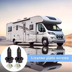 Tornillos de matrícula de nylon, kit universal de fijación para coche, RV, camión, furgoneta, repuesto y reparación - Product Image 1