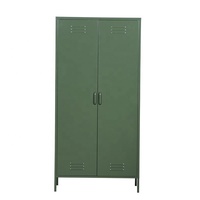 Günstige moderne Design 2 Tür Metalls chrank Schrank Kommode Schrank Kleidung Lagerung Kleider schrank