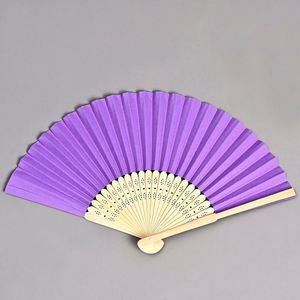 White Bamboo Folding Fan Portable Carved and Painted Folk Art Design for Business Gift or Advertising Folk Art Model <b>Pattern</b> - Product Image 4