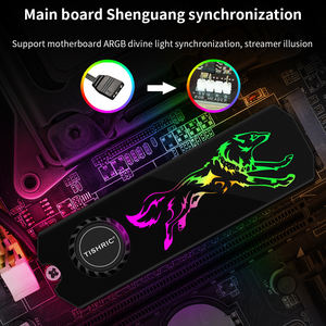 TISHRIC ARGB توربين <span class=keywords><strong>M</strong></span>.2 حوض حراري ذو حالة صلبة ملحقات الكمبيوتر متوافقة مع M22280 ، - Product Image 4