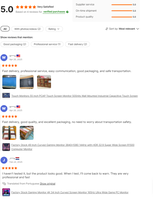Moniteur à écran tactile tout-en-un à vision tactile personnalisé de 7 à 27 pouces avec affichage horizontal et vertical