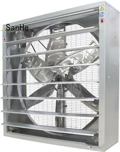 Yuyunsanhe Hoge Efficiëntie Wandmontage Industriële Ventilator Met Gewicht Hamer Sluiter Open Apparaat