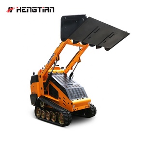 Hengtian <span class=keywords><strong>Compact</strong></span> <span class=keywords><strong>Mini</strong></span> Mengikuti Model Skid Steer <span class=keywords><strong>Loader</strong></span> dengan Tunggul Penggiling - Product Image 2