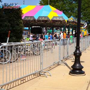 OEM Kích thước 4ft 5ft bóng đá đám đông kiểm soát hàng rào xây dựng hàng Rào Rào chắn có thể tháo rời mạ kẽm đám đông kiểm soát hàng rào hàng rào - Product Image 6