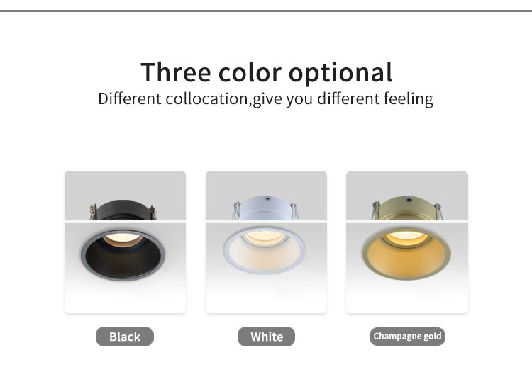 Corridor 6w Deep Cup Fixed LED Downlights Aluminium Front Replace Bulb