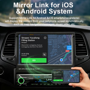 SEMAITU 7 POUCES <span class=keywords><strong>Motorisé</strong></span> Simple <span class=keywords><strong>Din</strong></span> Flip Out Écran Tactile <span class=keywords><strong>Autoradio</strong></span> <span class=keywords><strong>avec</strong></span> Sans Fil Apple Carplay Android Auto bluetooth <span class=keywords><strong>Autoradio</strong></span> - Product Image 3