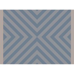 Tappeto modello Country 133x190 cm blu e grigio tortora - Product Image 1