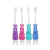 Cepillo de dientes de cerdas suaves de protección cálida para niños, cepillo de dientes pequeño Manual colorido para el hogar de alta densidad para niños