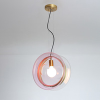 Lustre en verre Macaron nordique, design post-moderne, hauteur réglable, pour salle à manger, comptoir de bar, magasin de vêtements, café, chevet