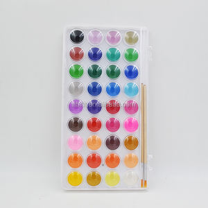 Ensemble de peinture <span class=keywords><strong>aquarelle</strong></span> solide pour enfants de qualité chaude avec <span class=keywords><strong>palette</strong></span> en plastique - Product Image 4