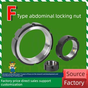 精密F型歯付きロックナットスピンドルベアリングスクリューロッド旋盤機1年保証Ktomotion緩み防止 - Product Image 3