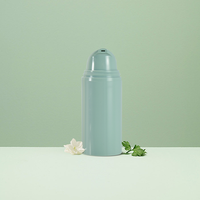 Bouteilles à pompe sans air en PP vert personnalisées en usine, flacons sous vide en plastique vides pour sérum facial, lotion, emballage cosmétique