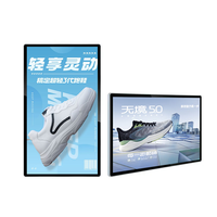 Pantalla Digital Comercial de 55 Pulgadas para Montaje en Pared, Uso en Interiores, Elevadores, Centros Comerciales, con Animación, Sistema Operativo Android, Alto Brillo