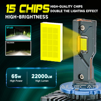 Bombilla LED para Faros Delanteros GTLED D1S, 65 W, 22000 LM, 6000 K, Sin Errores Canbus, Enchufar y Usar, Reemplazo Directo de la Lámpara de Xenón HID D1S