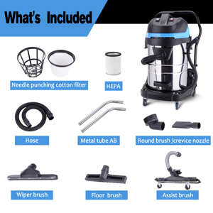 Aspirateur industriel puissant 220V grande capacité 100L pour nettoyage humide et à sec, moteur puissant, prix bas - Product Image 6
