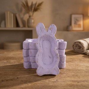 BEST SELLER Wholesale Carved Wooden Easter Egg <b>Bowls</b> Candle Holder Rustic Style Easter Gift Holiday Products Made in Vietnam - Product Image 1
