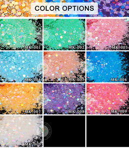 Glitter Chunky Resistente ai Solventi in PET, Mix Olografico Macaron, Polvere Glitter Ecologica a Forma <span class=keywords><strong>di</strong></span> <span class=keywords><strong>Cuore</strong></span> per Tumbler e Sfera <span class=keywords><strong>di</strong></span> <span class=keywords><strong>Neve</strong></span> - Product Image 6