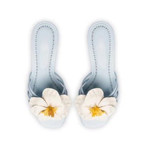 Sandales à talons hauts personnalisées pour femmes Chaussures de mariée de mariage en cuir avec semelle intérieure en caoutchouc/EVA Styles d'été Chaussures Pour Les Dames - Product Image 5