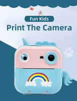 Appareil photo instantané pour enfants Yuniq Licorne Dinosaure Écran IPS 2 pouces Photo vidéo HD Batterie 1600mAh Jouet portable Cadeau Q5