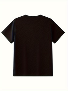 T-shirt unisexe noir à manches courtes avec motif graphique 'Born to Dilly Dally Forced to Lock In' et impression viral d'internet sur le thème des chats - Product Image 2