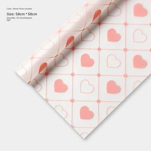 Papier d'emballage de fleurs multicolore mat <span class=keywords><strong>amour</strong></span> gelée <span class=keywords><strong>film</strong></span> papier floral cadeau papier fleur - Product Image 3