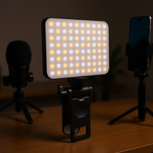 Luz con Clip Recargable de 2000mAh para Selfies y Transmisiones en Vivo, 3 Modos, 10 Niveles de Brillo - Product Image 2