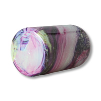 Bouteille de parfum Fabricant chinois Conception unique Logo Huile givrée Plat Rond Luxe Bouteille de parfum 100ml