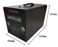 Station d'alimentation portable 1000W 288Wh avec charge rapide PD 65W pour le camping en plein air et les voyages légers