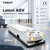 Robot AGV mobile certifié CE TZBOT 500 kg pour la manutention automatisée en fabrication et la logistique intelligente