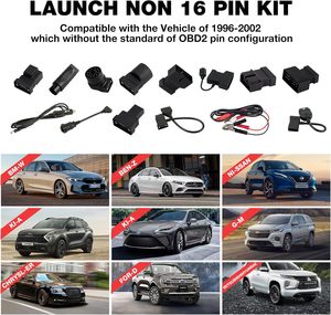 Conectores Originales Sin Pin de 16 Pines, Estándar OE, para Autos Antiguos, Compatibles con el Diagnóstico X431 OBD1 - Product Image 2