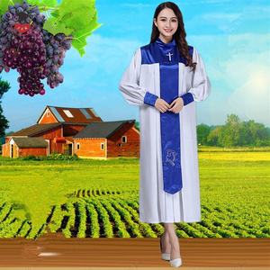 Venta caliente de alta calidad de <span class=keywords><strong>manga</strong></span> larga mate púlpito clero batas coro Batas - Product Image 2