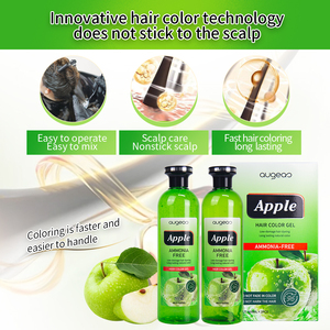 Gel colorant capillaire professionnel sans ammoniaque pour salon de coiffure, couleur noire, pour cheveux gris et blancs, vente en gros - Product Image 5