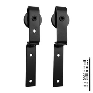 Wekis bi-gấp trượt <span class=keywords><strong>Barn</strong></span> <span class=keywords><strong>Door</strong></span> với phần cứng Kit Top gắn màu đen Con lăn Bifold cửa <span class=keywords><strong>Barn</strong></span> phong cách bi gấp <span class=keywords><strong>Barn</strong></span> <span class=keywords><strong>Door</strong></span> Kit - Product Image 5