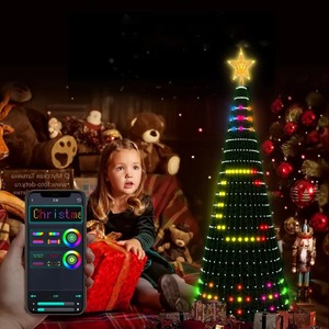 Christmas APP RC DIY Tree <b>Lights</b> RGBIC 400LED Smart Music String <b>Lights</b> Decor Addressable <b>Xmas</b> <b>Lights</b> for Indoor <b>Outdoor</b> - Product Image 3