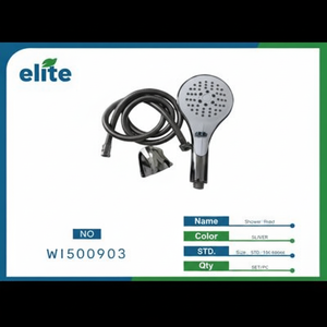 Set di soffioni doccia regolabile con tubo flessibile per sanitari da bagno - Product Image 1