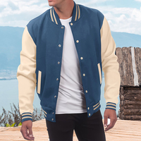 Patchs chenille en polyester de haute qualité Veste Letterman de basket-ball pour hommes et femmes Logo brodé personnalisé Laine de style universitaire.