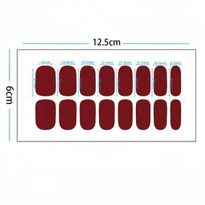 <span class=keywords><strong>Ongles</strong></span> à pression de couleur unie, enveloppes imperméables pour <span class=keywords><strong>ongles</strong></span> avec vernis en gel, embouts auto-adhésifs pré-collés à couverture complète, 22 pièces - Product Image 2