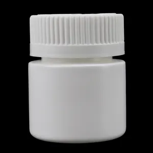 Small plastic HDPE custom white bottles portable mini container pill PE bottle for capsules 1oz/30ml